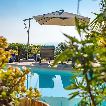 Exclusive!villa Eolienne:vue Mer,piscine Νίκαια